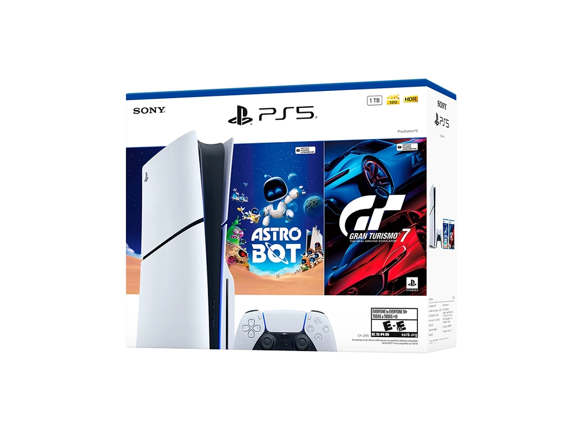 CONSOLA PLAYSTATION 5 1TB + ASTRO BOT + GRAN TURISMO 7 2