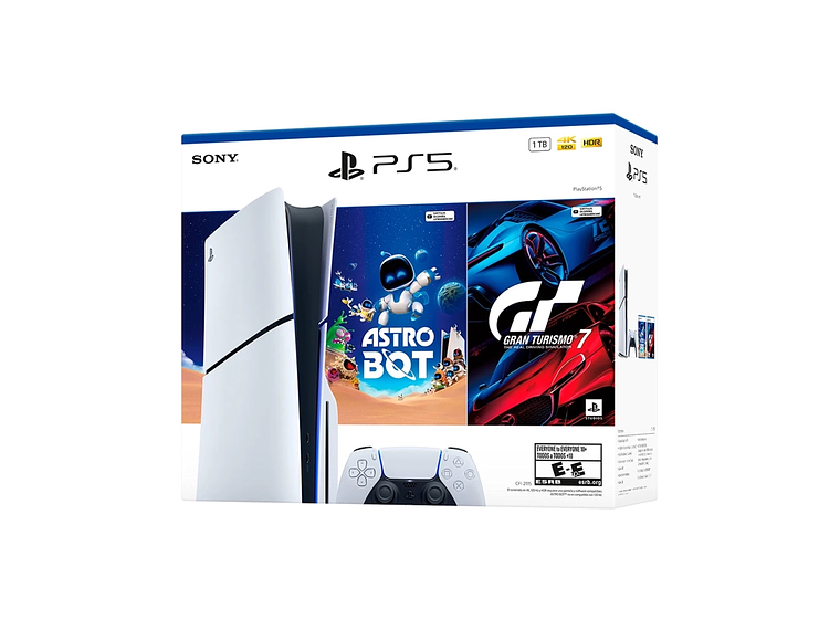 CONSOLA PLAYSTATION 5 1TB + ASTRO BOT + GRAN TURISMO 7 2