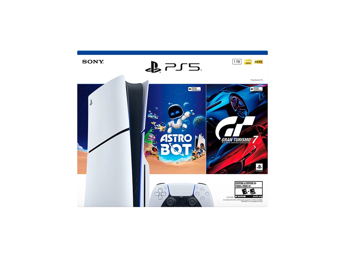 CONSOLA PLAYSTATION 5 1TB + ASTRO BOT + GRAN TURISMO 7 3