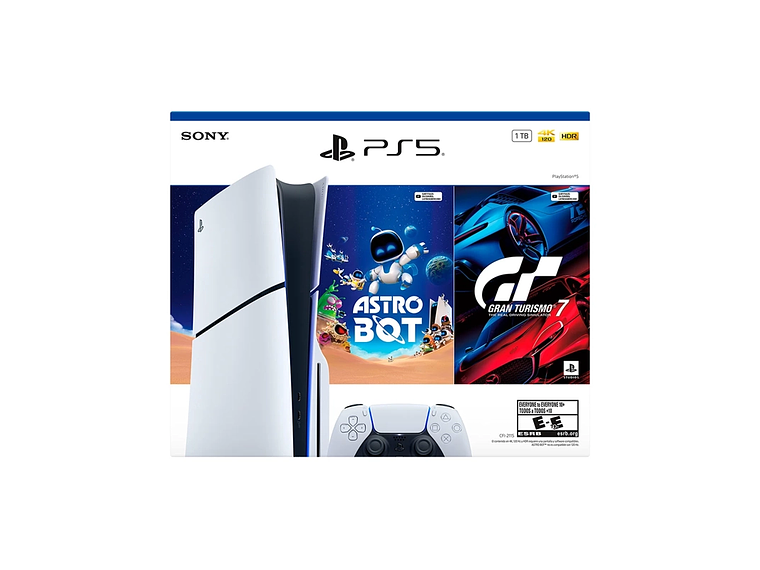 CONSOLA PLAYSTATION 5 1TB + ASTRO BOT + GRAN TURISMO 7 3