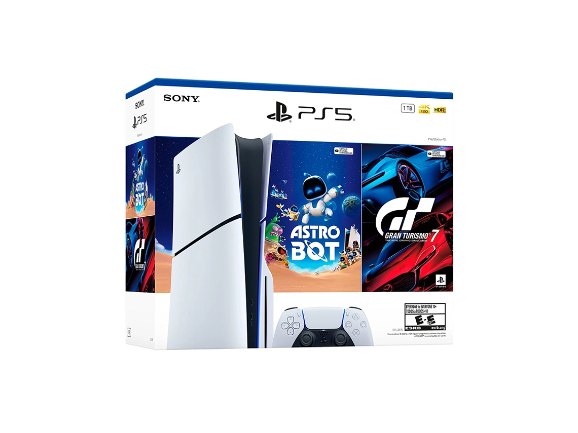 CONSOLA PLAYSTATION 5 1TB + ASTRO BOT + GRAN TURISMO 7 4