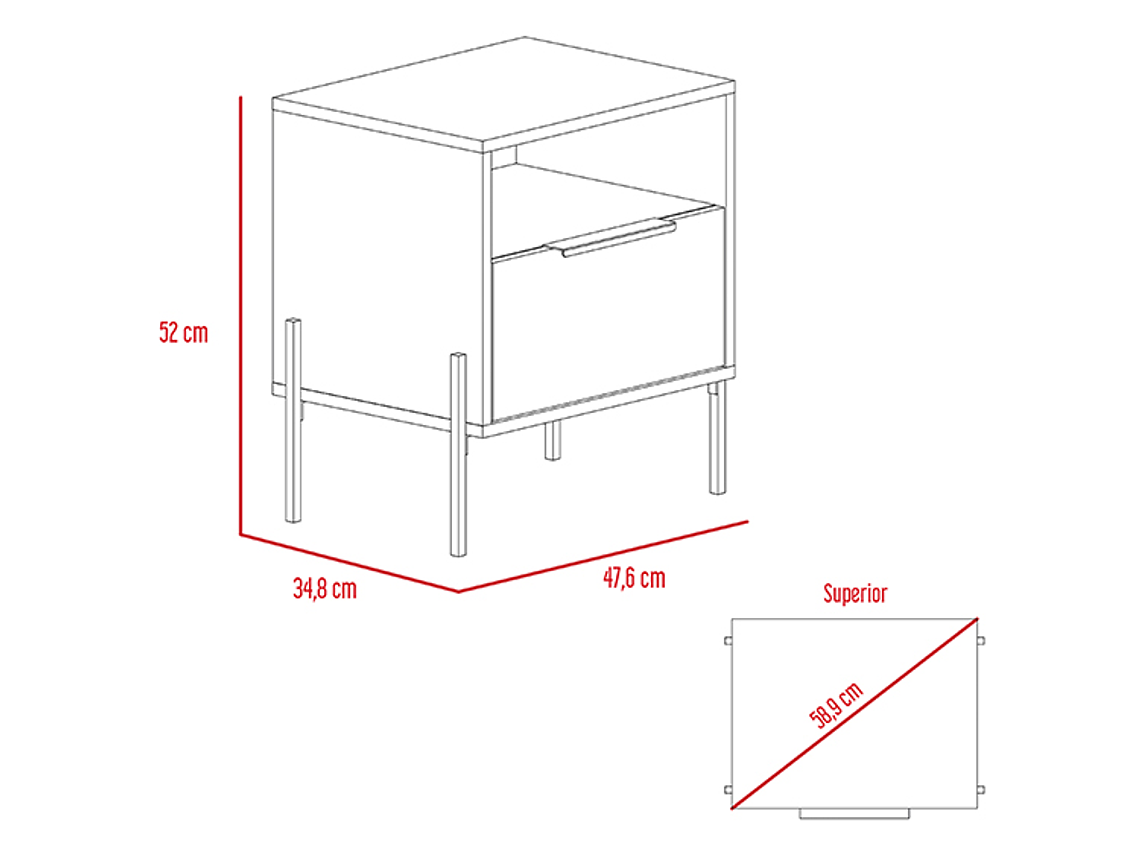 VELADOR TUHOME WHITE COLLECTION 1 CAJÓN BLANCO 9