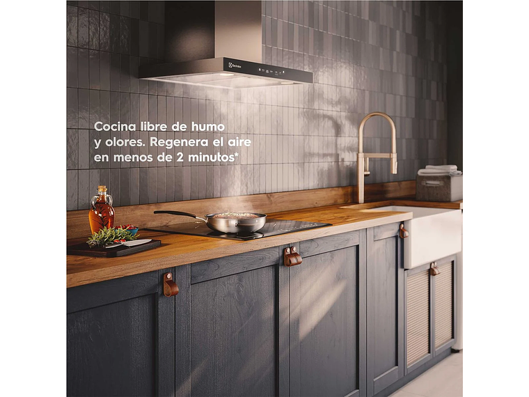 CAMPANA COCINA DECORATIVA ELECTROLUX 60CM TIMER CE6TF 4