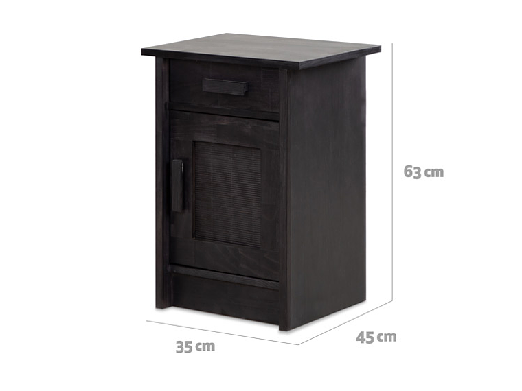 VELADOR CIC MILÁN DERECHO MADERA 1 PUERTA 1 CAJÓN NEGRO 3