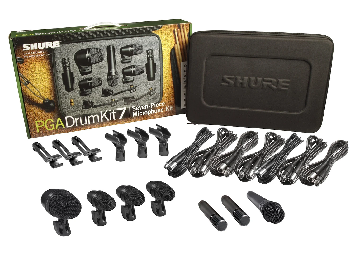 KIT MICROFONO PARA BATERIA SHURE PGADRUMKIT7 1