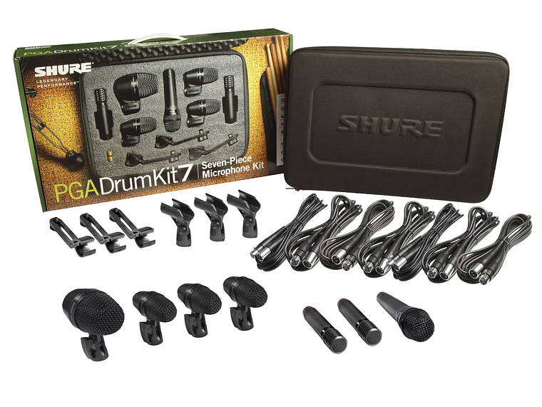 KIT MICROFONO PARA BATERIA SHURE PGADRUMKIT7 1