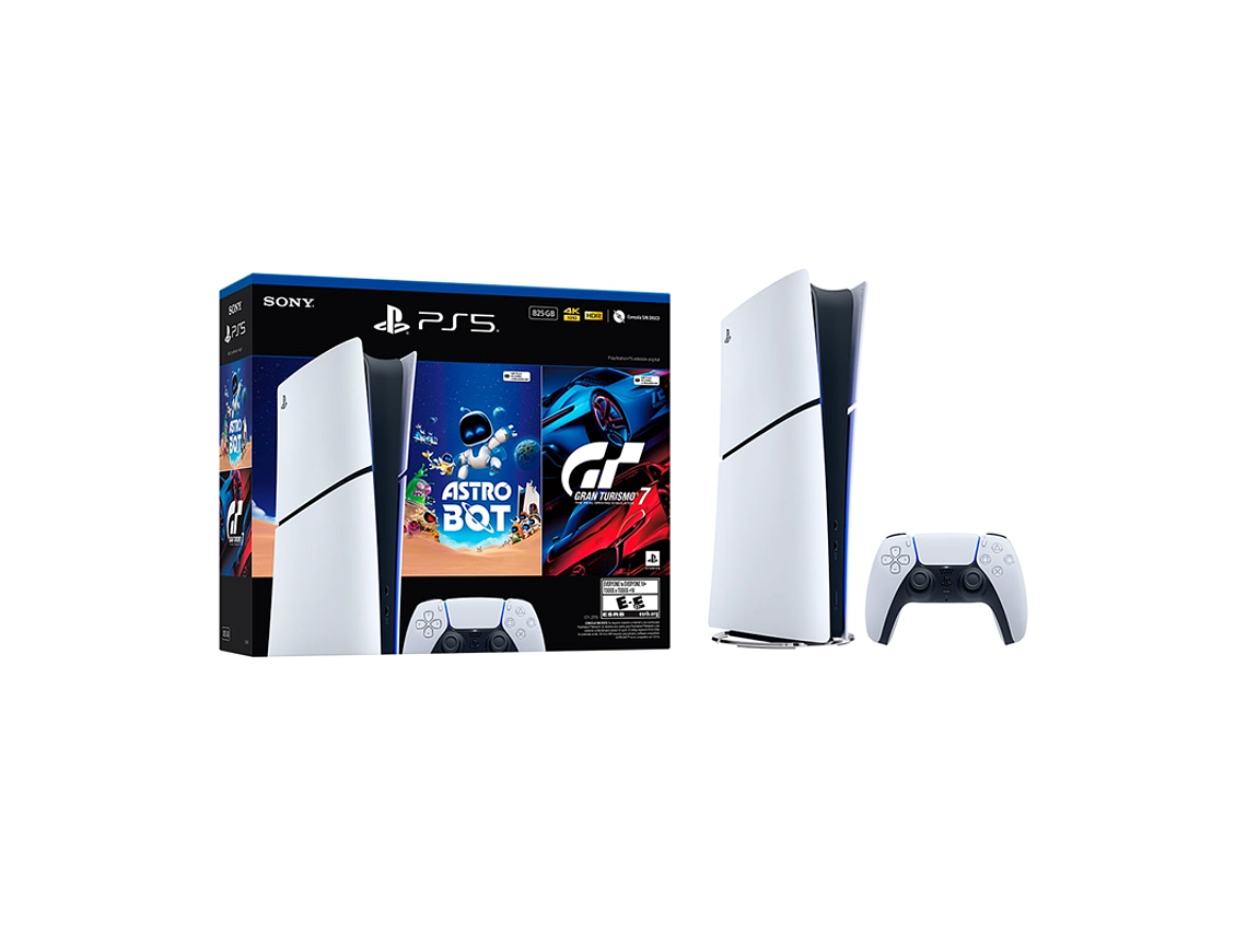 CONSOLA PLAYSTATION 5 EDICIÓN DIGITAL 825GB + ASTRO BOT + GRAN TURISMO 7 1