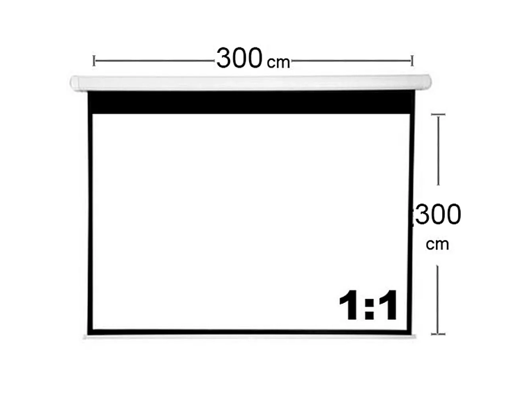 TELON MURAL 300X300 CM/ MECANISMO RETRACTIL 2