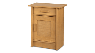 VELADOR CIC MILÁN IZQUIERDO MADERA 1 PUERTA 1 CAJÓN MOSTAZA