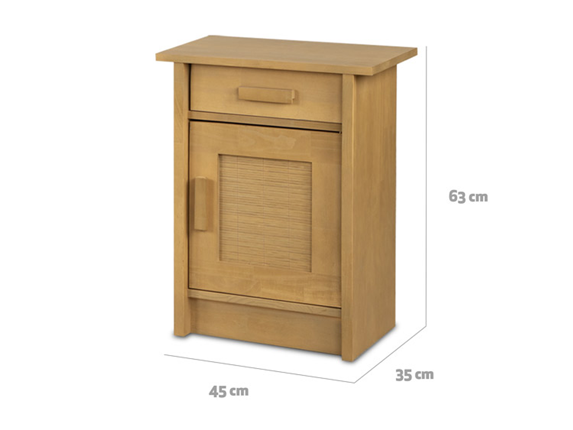 VELADOR CIC MILÁN IZQUIERDO MADERA 1 PUERTA 1 CAJÓN MOSTAZA 3