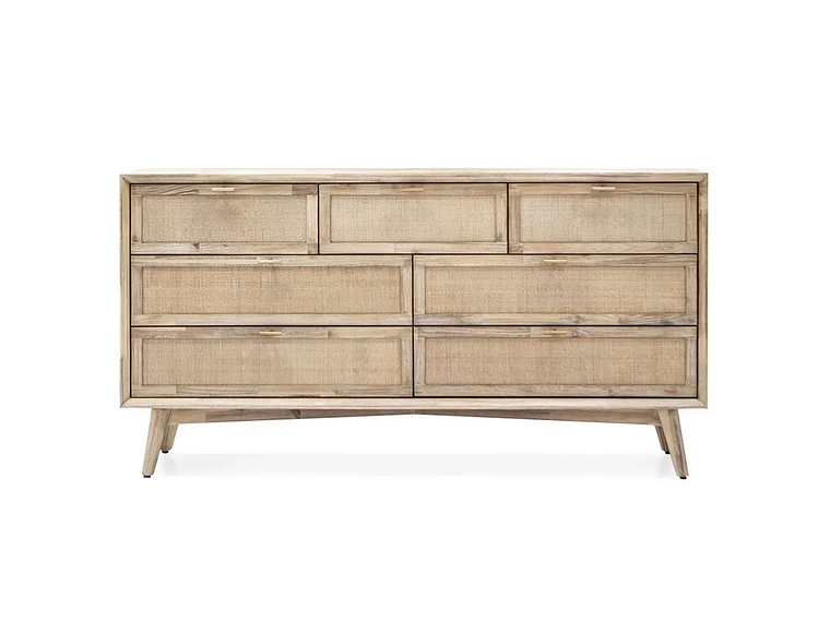 CÓMODA ROSEN HALSEY MADERA-RATTÁN 1