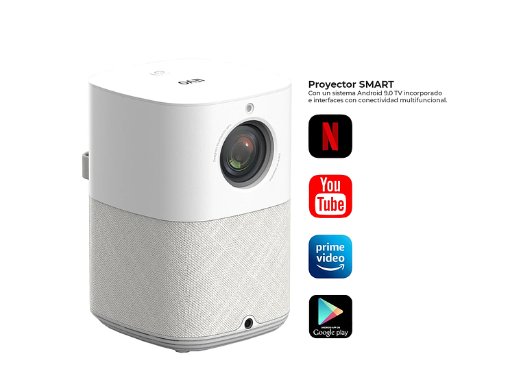 PROYECTOR INFINITY SMART FULL HD+ TELÓN 60 PULGADAS LEVO 4