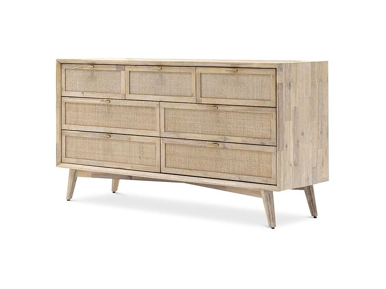 CÓMODA ROSEN HALSEY MADERA-RATTÁN 2