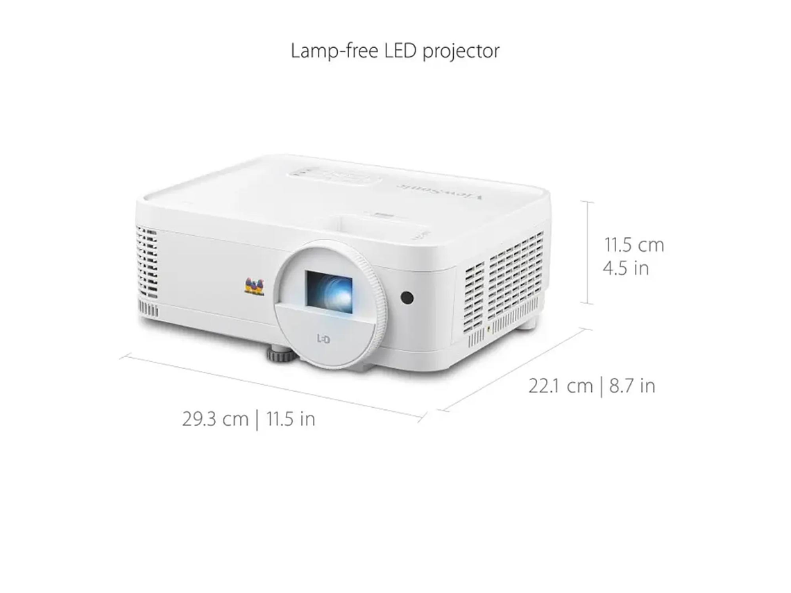 PROYECTOR VIEWSONIC LS500WH1 3000 LÚMENES LED WXGA BLANCO 3