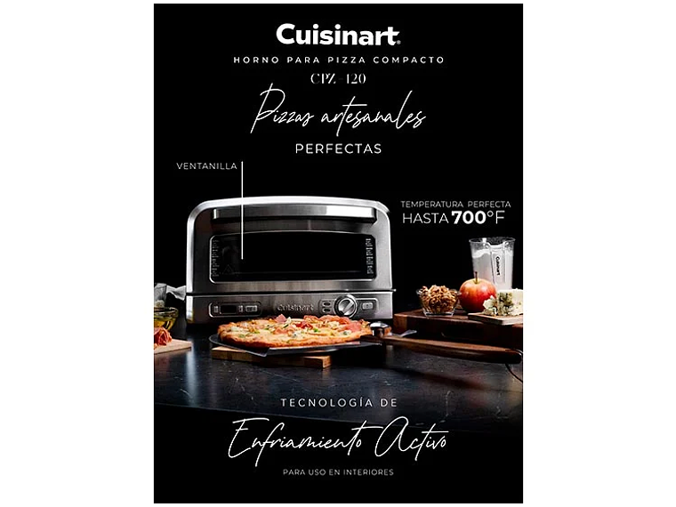 HORNO ELÉCTRICO CUISINART PIZZA CPZ120CL 6