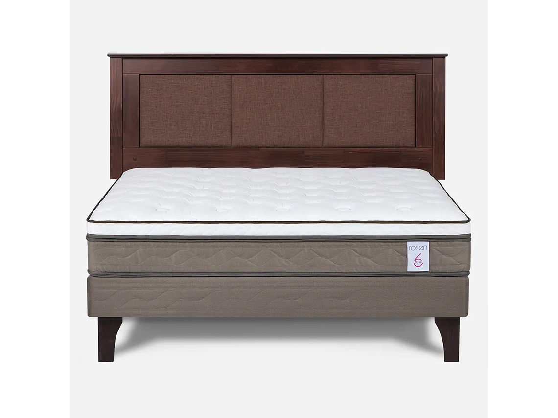 JUEGO DE DORMITORIO ROSEN CAMA EUROPEA STYLE 6 BN 2 PLAZAS + RESPALDO RACHEL 1