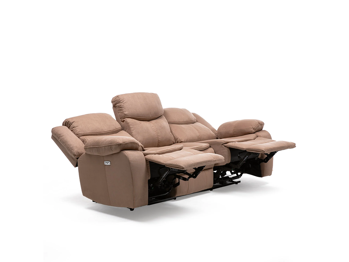 SILLÓN VYS SPA ELECTRAMOCHA 3 CUERPOS ACERO ARENA ELECTRA MOCHA ELECTRICO + USB CELULAR 2