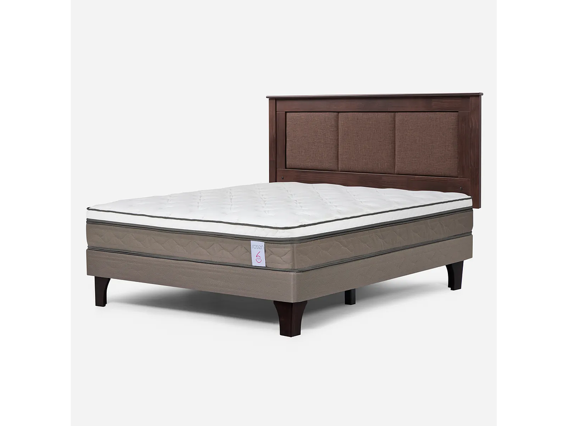 JUEGO DE DORMITORIO ROSEN CAMA EUROPEA STYLE 6 BN 2 PLAZAS + RESPALDO RACHEL 3