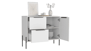 BUFFET TUHOME COLLECTION 1 PUERTA 2 CAJONES BLANCO