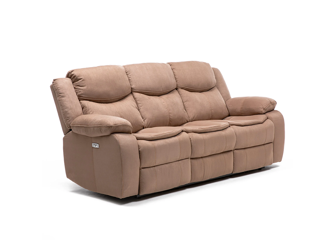 SILLÓN VYS SPA ELECTRAMOCHA 3 CUERPOS ACERO ARENA ELECTRA MOCHA ELECTRICO + USB CELULAR 3