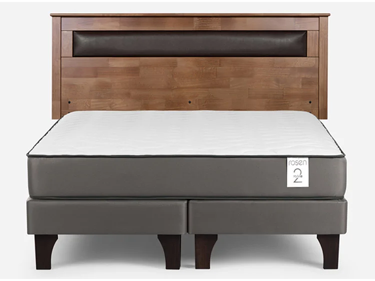 CAMA EUROPEA ROSEN NEW STYLE 2 PLUS 2PL B/D + RESPALDO FERRARA CAFÉ 1