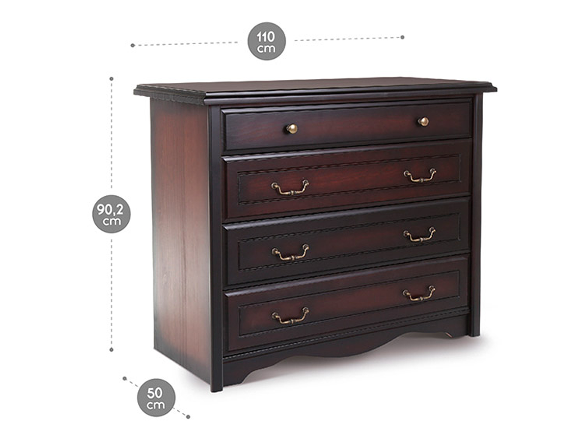 CÓMODA ROSEN MANCHESTER 4 CAJONES 2