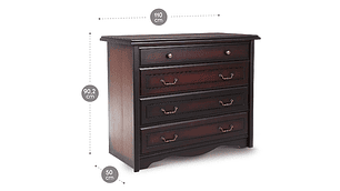 CÓMODA ROSEN MANCHESTER 4 CAJONES