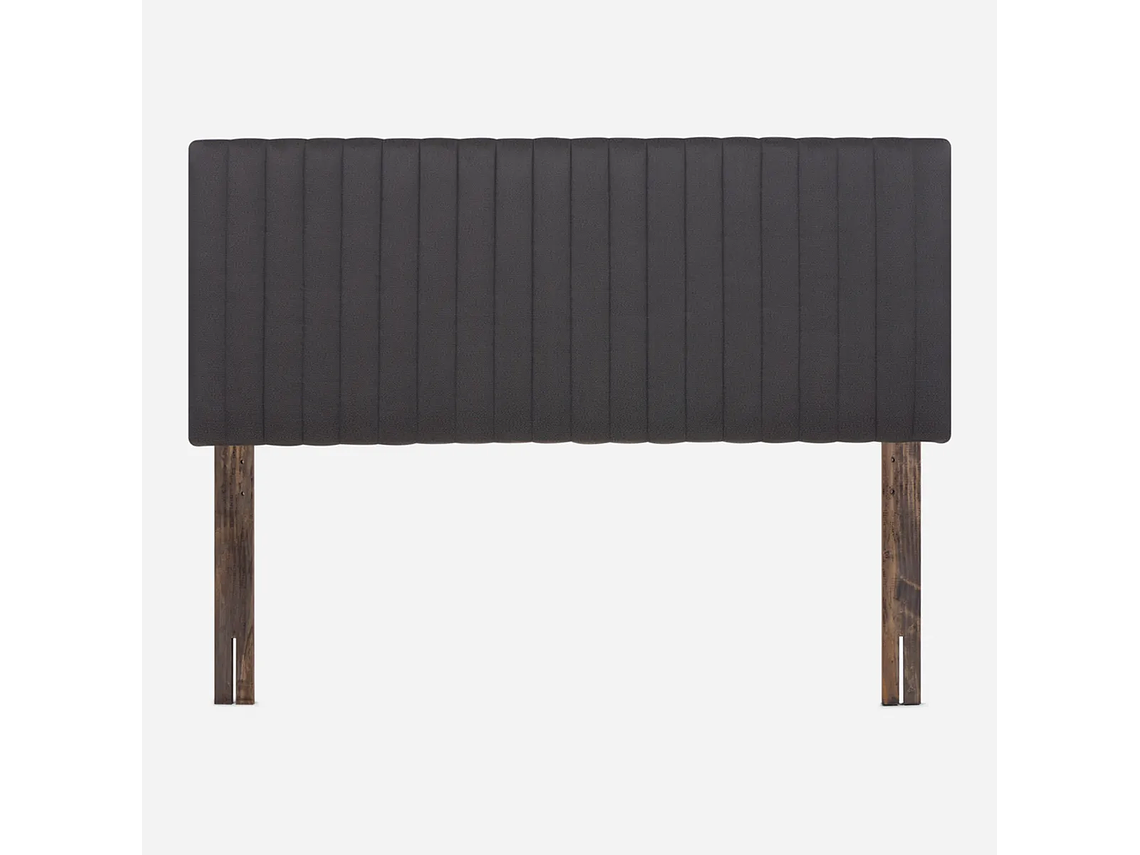 JUEGO DE DORMITORIO ROSEN CAMA EUROPEA NEW STYLE 6 2 PLAZAS B/N + RESPALDO LUCIO GRAFITO 2