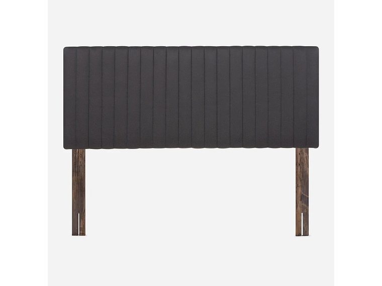 JUEGO DE DORMITORIO ROSEN CAMA EUROPEA NEW STYLE 6 2 PLAZAS B/N + RESPALDO LUCIO GRAFITO 2