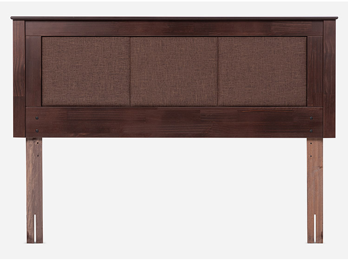 JUEGO DE DORMITORIO ROSEN CAMA EUROPEA NEW STYLE 4 PLUS BD 2 PLAZAS CAFÉ + RESPALDO RACHEL 3