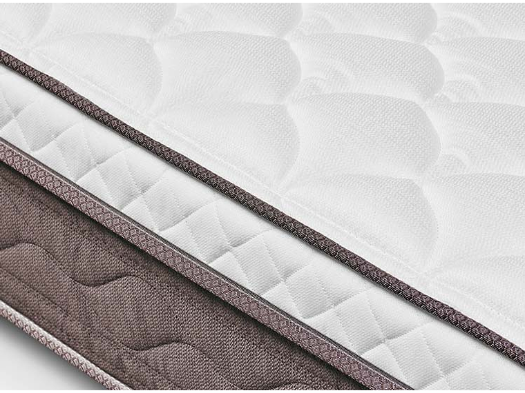 JUEGO DE DORMITORIO ROSEN CAMA EUROPEA NEW STYLE 4 PLUS BD 2 PLAZAS CAFÉ + RESPALDO RACHEL 6