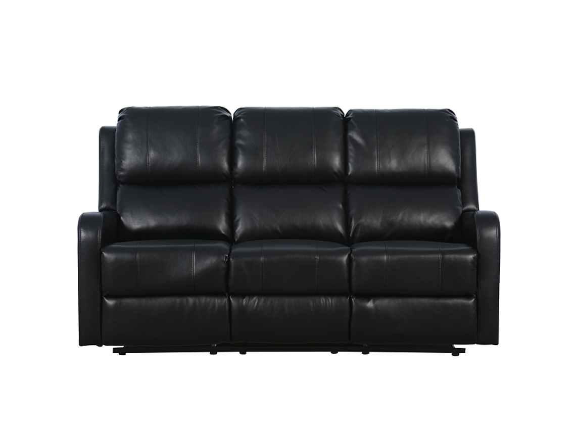 BERGERE RECLINABLE 3 CUERPOS MANUAL BLADEN TOKIO LEATHER R6486B53-NEGRO 4