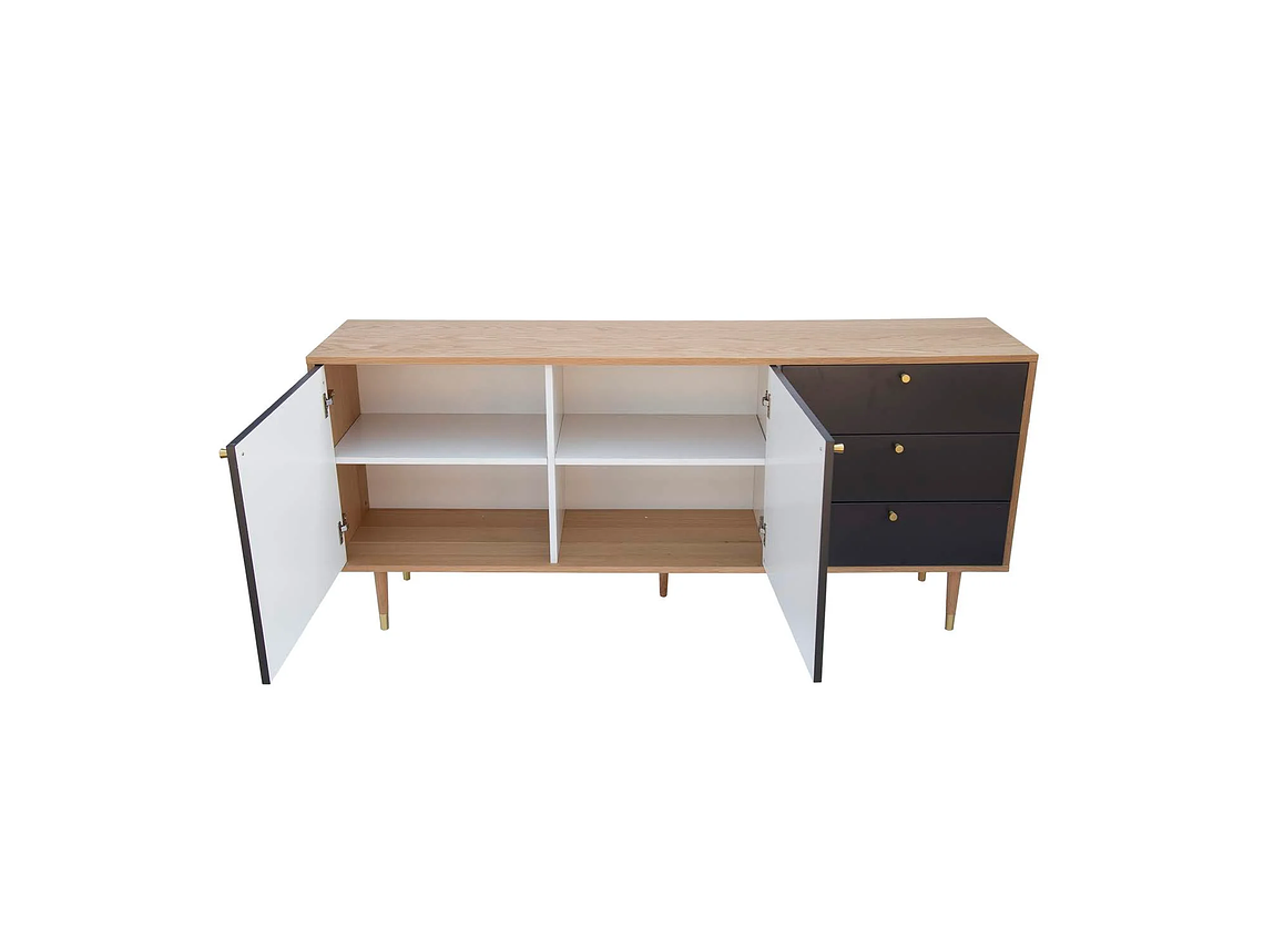 CÓMODA DAVOS CAFÉ/ GRIS | WHITE MARKET 5