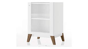 VITRINA BE DESIGN 1 PUERTA NEGRO MALTA