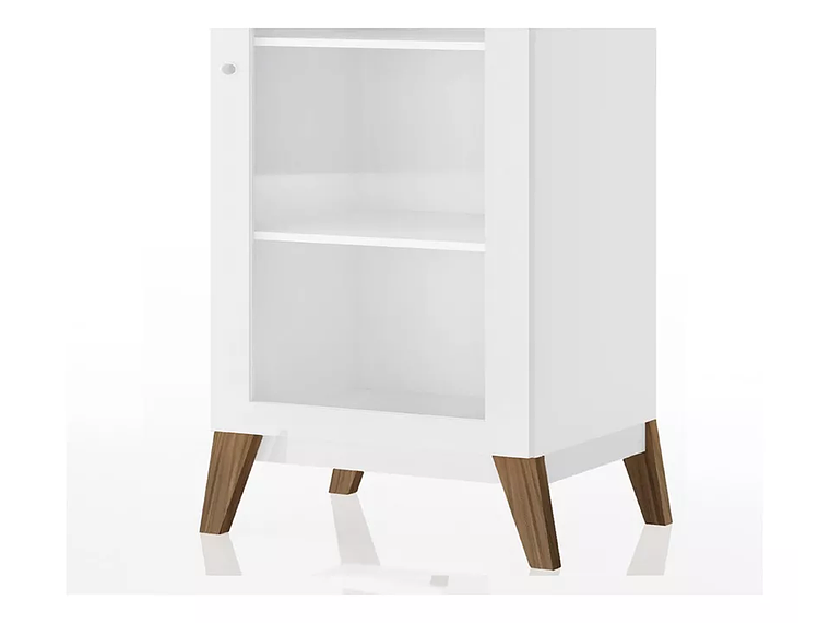 VITRINA BE DESIGN 1 PUERTA NEGRO MALTA 1