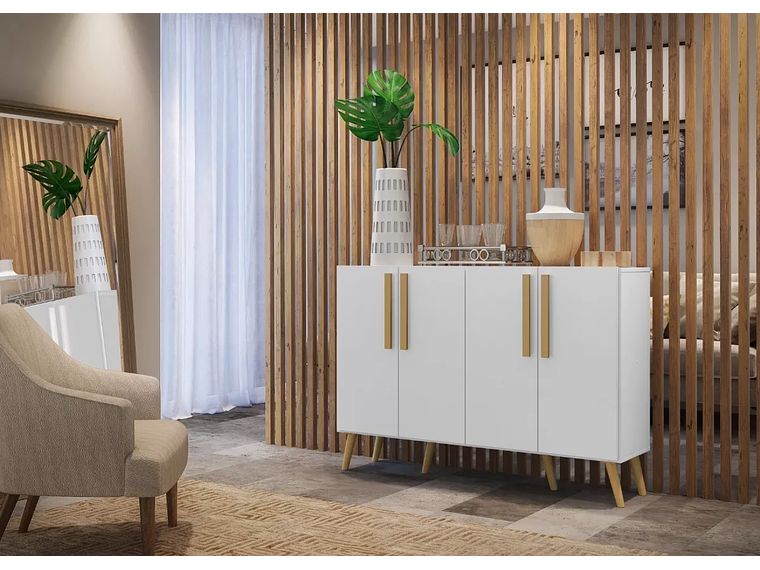 BUFFET BE DESIGN 4 PUERTAS BLANCO RETRO VIENA MP3606.0003 6