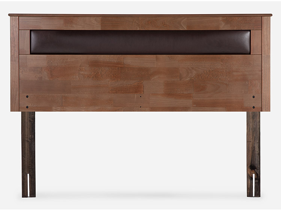 JUEGO DE DORMITORIO ROSEN CAMA EUROPEA NEW STYLE 4 PLUS BN 2 PLAZAS + RESPALDO FERRARA 3