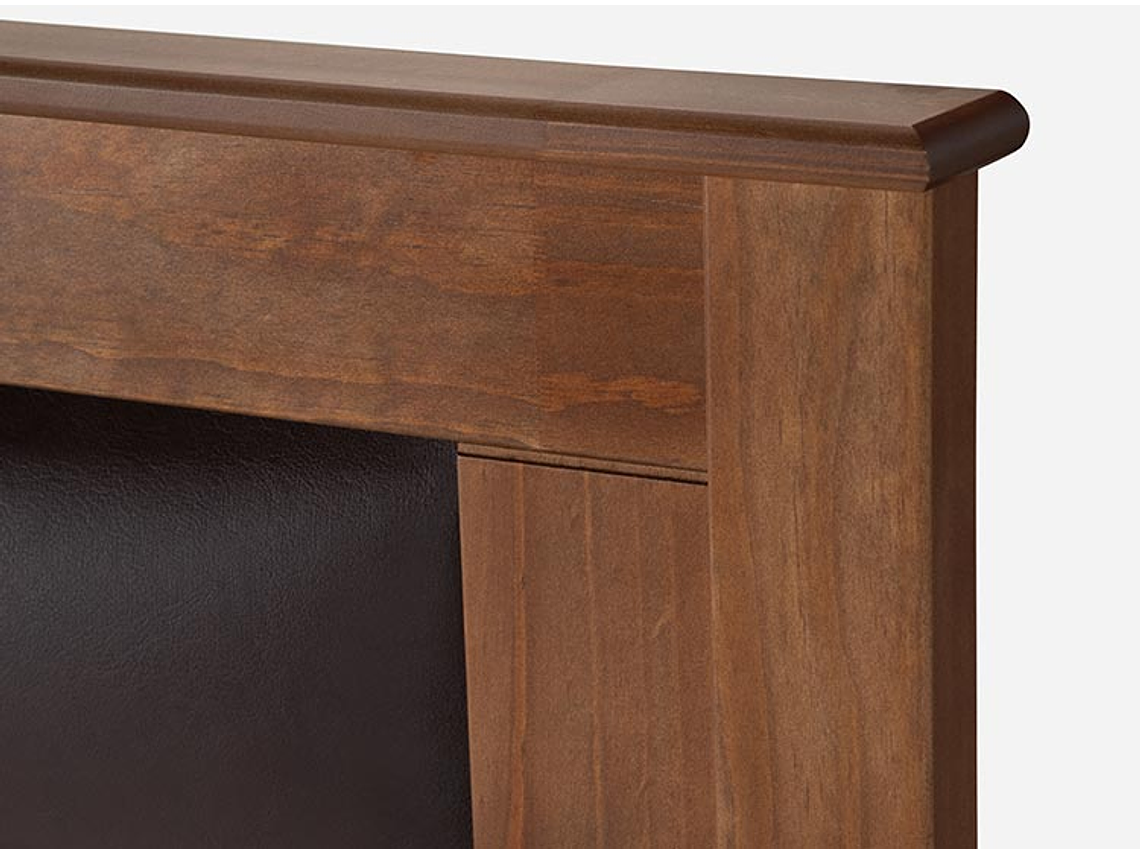 JUEGO DE DORMITORIO ROSEN CAMA EUROPEA NEW STYLE 4 PLUS BN 2 PLAZAS + RESPALDO FERRARA 5