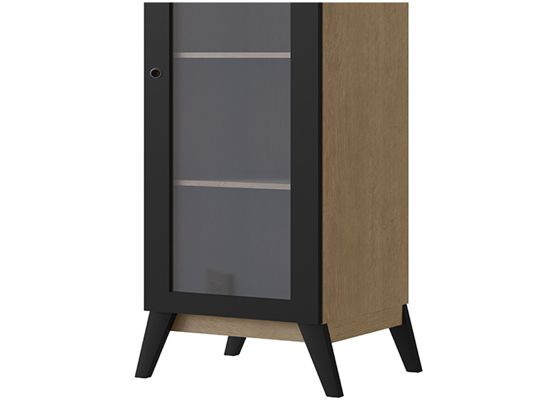 VITRINA BE DESIGN AMBER CAFE NEGRO 1P 1