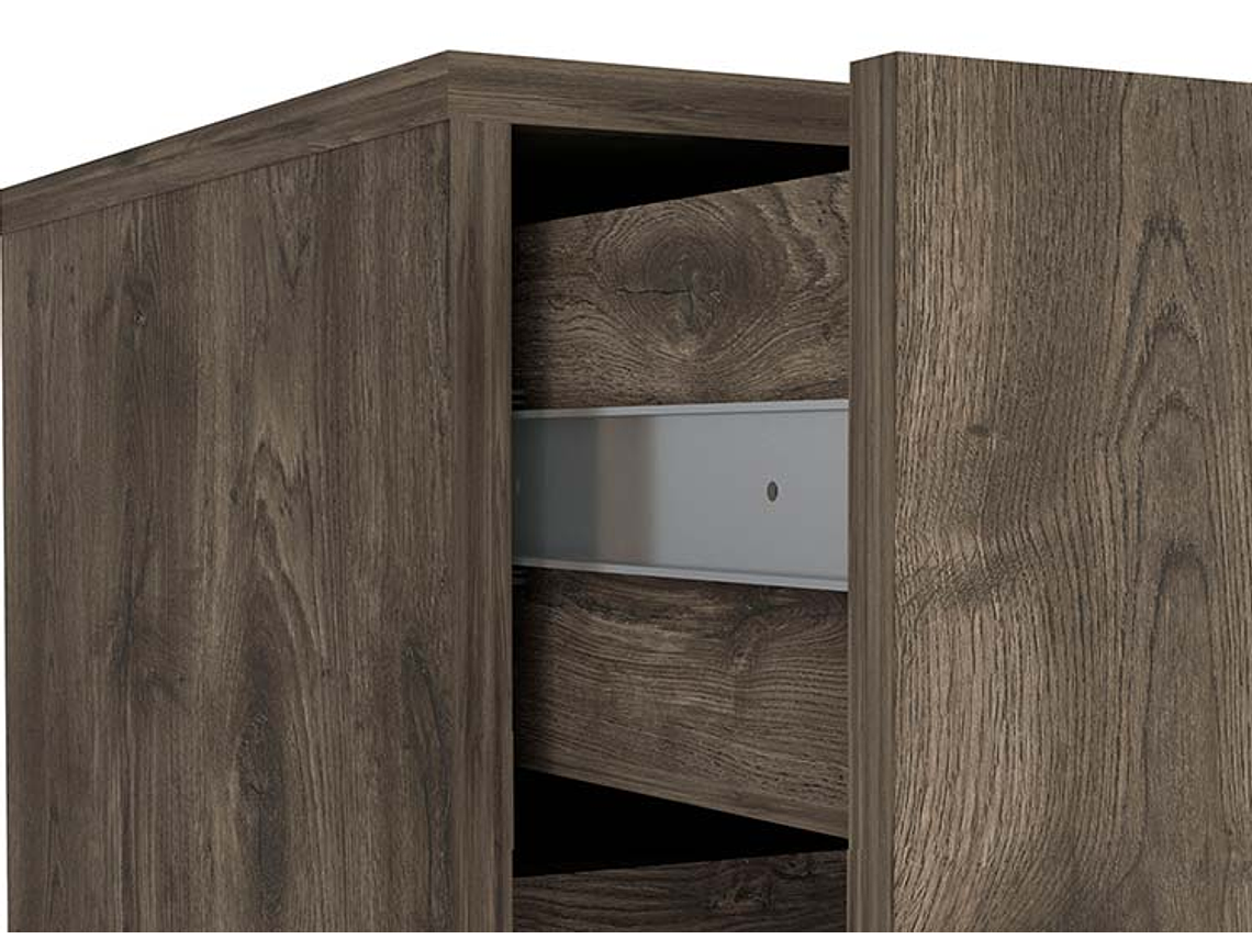 BUFFET TUHOME ANDORRA Z 80 2 PUERTAS 1 CAJÓN CAFÉ 6