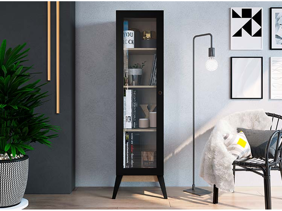 VITRINA BE DESIGN AMBER CAFE NEGRO 1P 4
