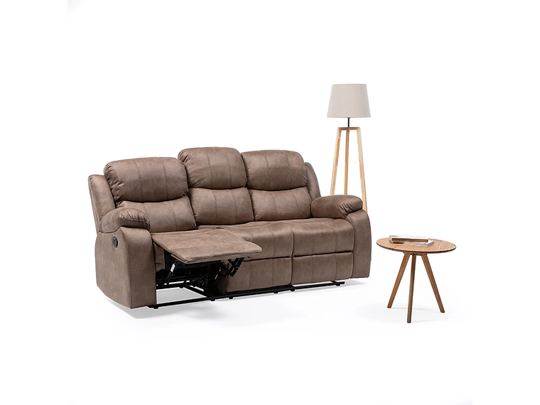 SILLÓN VYS SPA 3 CUERPOS ACERO BEIGE RECLINABLE 1