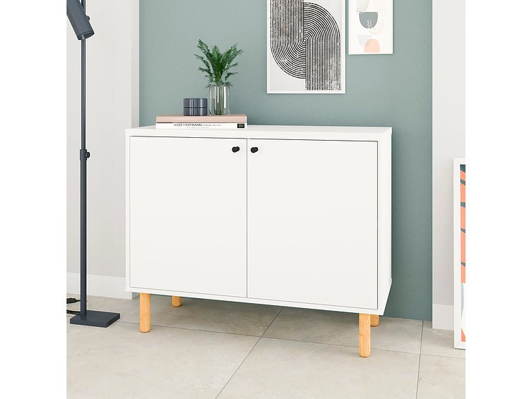 APARADOR HOGA EASY BUFFET 2 PUERTAS BLANCO 4