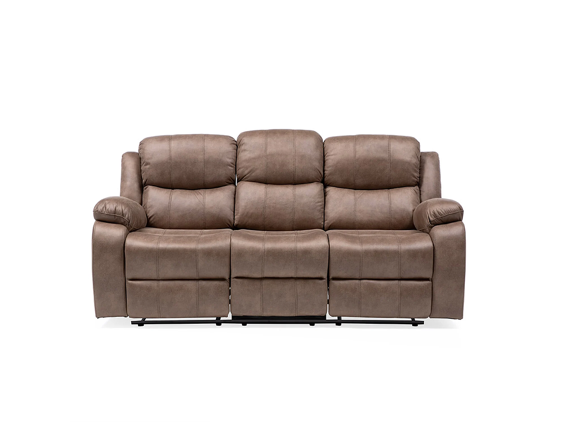 SILLÓN VYS SPA 3 CUERPOS ACERO BEIGE RECLINABLE 2