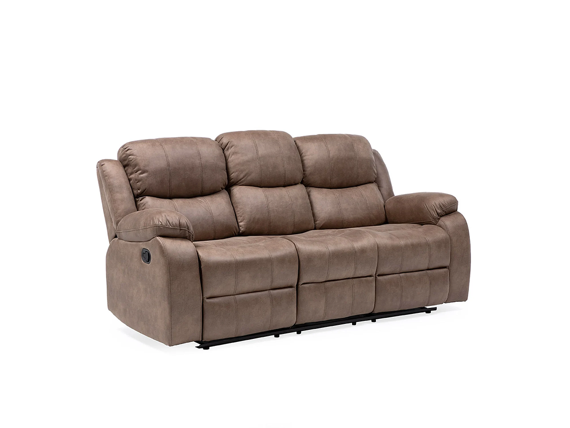 SILLÓN VYS SPA 3 CUERPOS ACERO BEIGE RECLINABLE 3