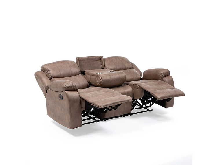 SILLÓN VYS SPA 3 CUERPOS ACERO BEIGE RECLINABLE 5