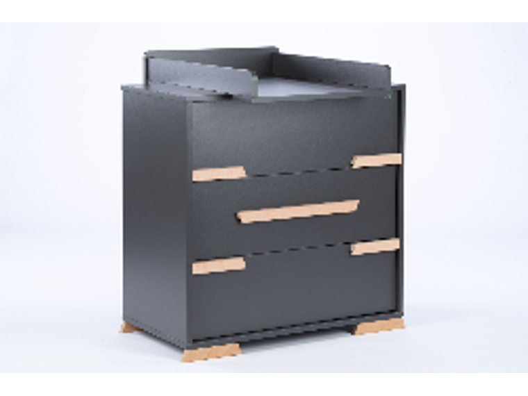 CÓMODA DREWEX D4167 Y MUDADOR LEO CAFÉ CLARO 6