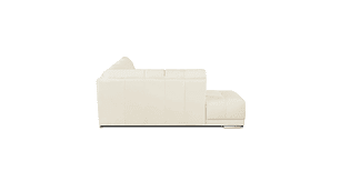 SOFÁ SECCIONAL ROSEN 6974 IZQUIERDO CUERO EN COLOR BLANCO