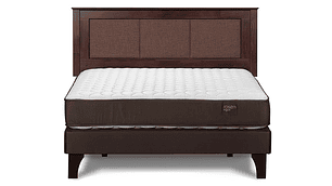 JUEGO DE DORMITORIO ROSEN CAMA EUROPEA ERGO T BN 2 PLAZAS + RESPALDO RACHEL