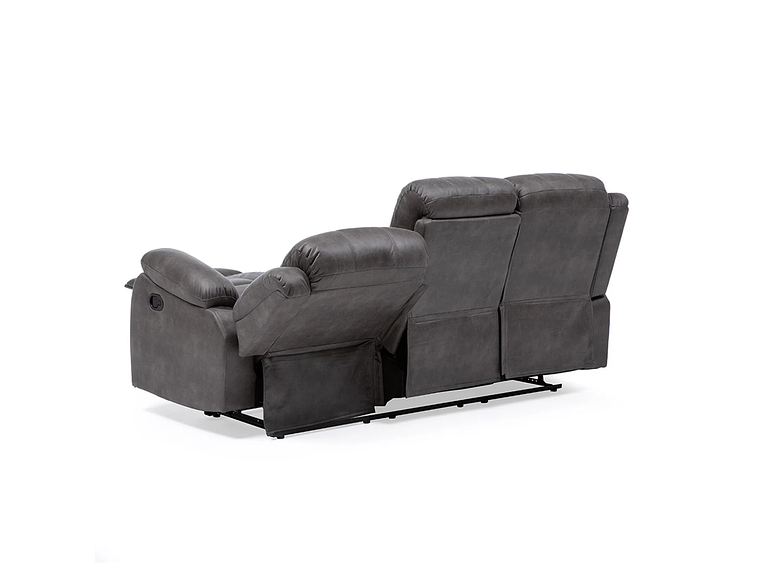 SOFÁ VYS SPA 3 CUERPOS ACERO GRIS RECLINABLE ISABEL GREY 3